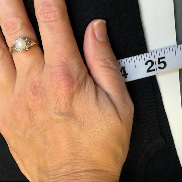 Zara Knit long sleeve crew neck button sleeve fitted sweater tops women's size S - Picture 7 of 9